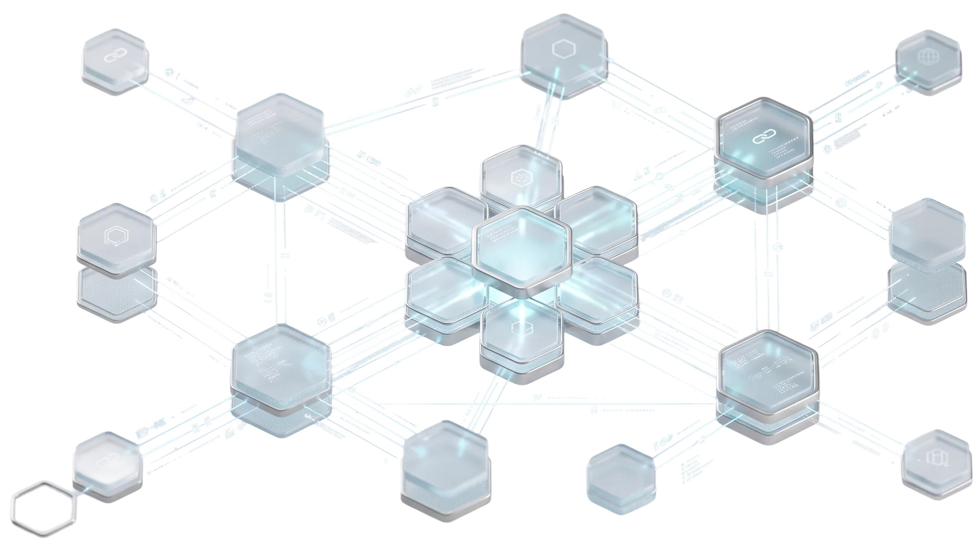 Bloques de una red blockchain conectados